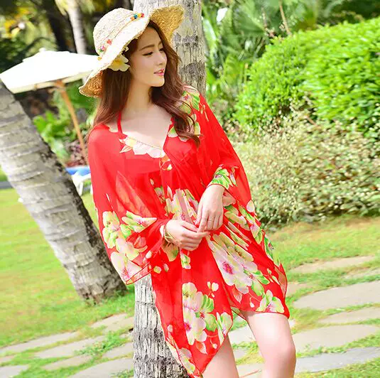 Swimwear, tea cup, supporting set, plus size, 4 piece set