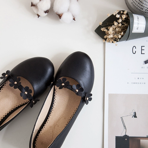 Японские свежие туфли, 2023, тренд сезона, в цветочек