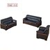 Weiyide văn phòng nội thất kinh doanh da parlor sofa bàn cà phê kết hợp ba người văn phòng sofa tiếp tân - Nội thất văn phòng Nội thất văn phòng