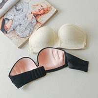 Sinh viên strapless vô hình áo ngực thể thao không trượt đồ lót nữ nửa cup áo ngực phần mỏng ngực áo cưới ống đầu bọc ngực đồ lót hàng hiệu