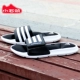 Adidas Superstar 5g trượt của nam giới Velcro đen và trắng ba-bar thể thao dép AC8325 giày vento Dép thể thao