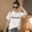 Mùa hè Hàn Quốc phiên bản của thư trắng ngắn tay t-shirt nữ sinh viên hoang dã lỏng nửa tay áo Harajuku phong cách bf quần áo