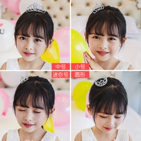 Thẻ trẻ em phát hành công chúa Hàn Quốc vương miện kim loại tấm phụ kiện tóc kẹp tóc nơ hàn quốc