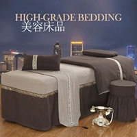 Linen đẹp trải giường bốn bộ cotton massage giường bìa vẻ đẹp duy nhất SPA giường dầu gội vật lý trị liệu giường bìa có thể được tùy chỉnh mẫu ga giường spa