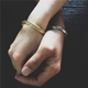 Hy Lạp cổ đại Hòa Bình Thế Giới Chi Nhánh Ô Liu Titanium Thép Vàng Bracelet Couple Cá Tính Thời Trang Không Rơi Màu Đàn Ông và Phụ Nữ Vòng Đeo Tay Thủy Triều Vòng đeo tay Cuff