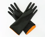 Полициновые латексные перчатки с полицином -кали черная резина удлинена и утолщенная северная башня Промышленная антихимическая защита от труда.