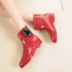 Không trượt khởi động mưa khởi động nữ ống ngắn dành cho người lớn giày không thấm nước sinh viên Hàn Quốc dễ thương thời trang cao su giày đặt giày khởi động mùa hè giày chống nước đi phượt Rainshoes
