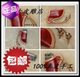 Кожаная оригинальная дизайнерская зажигалка ручной работы, ретро чехол, из натуральной кожи