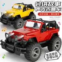 Jeep, warrior, большой джип, модель автомобиля, музыкальный внедорожник, инерционная игрушка, транспорт для мальчиков, инерционная машина