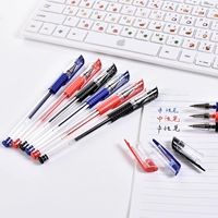 Студенты используют нейтральные ручки корейская креативная красная черно -синяя ручка, чтобы подписать поставки канцелярских товаров для бизнеса, чтобы изучить офисную ручку черное