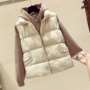 Áo khoác cotton nữ ngắn đoạn thu đông 2018 phiên bản Hàn Quốc mới của áo vest không tay rộng cổ áo vest đứng hoang dã thời trang u40