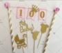 Em bé 100 ngày Bánh Laqie 100 ngày Tiệc tráng miệng Trang trí bàn nướng Plugin Baby Car Plugin Card - Trang trí nội thất cây trang trí trong nhà