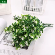 Mô phỏng Milan cỏ nhà nhựa hoa giả phòng khách trang trí hoa nhỏ chậu hoa cắm với hoa bạch đàn milan - Hoa nhân tạo / Cây / Trái cây