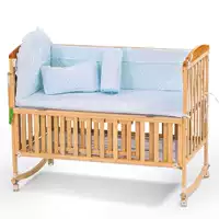 Giường cũi xung quanh giường cũi cung cấp bộ sáu mảnh gồm chín bộ LFW500 - Giường trẻ em / giường em bé / Ghế ăn nôi điện cho bé