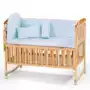 Giường cũi xung quanh giường cũi cung cấp bộ sáu mảnh gồm chín bộ LFW500 - Giường trẻ em / giường em bé / Ghế ăn nôi điện cho bé