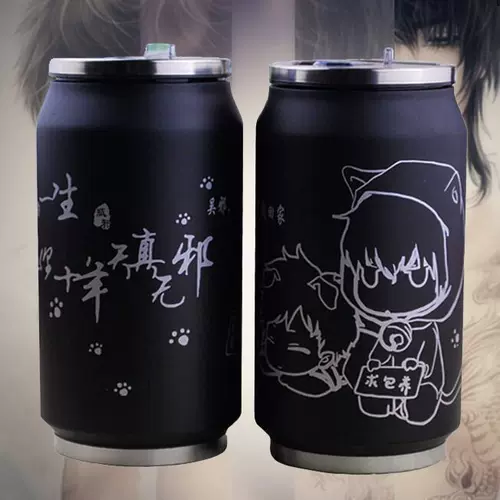 [动漫友人帐保温杯盗墓易拉罐笔记水杯子龙猫 舰队collection 夏目]
