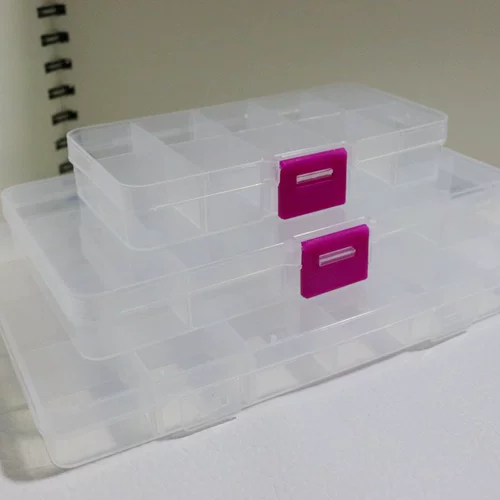 Аксессуар ручной работы, съёмная коробка для хранения, пластиковые прозрачные бусины, серьги, аксессуары, коробочка для хранения