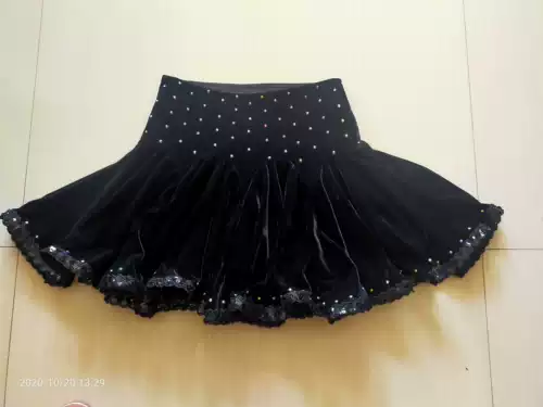 Юбка, блестки для ногтей, бархатная неваляшка с молнией, высокая талия