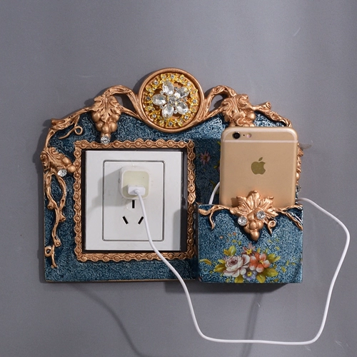 Ретро креативный переключатель на стену, украшение, смола, настенный держатель для телефона, европейский стиль, в американском стиле