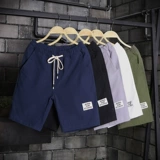 Цветные хлопковые шорты для отдыха, пляжные модные штаны, в корейском стиле, коллекция 2021