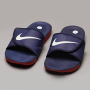 Nike Kawa Móc lớn màu đen và trắng có thể điều chỉnh Dép thể thao Velcro 834818-404 - Dép thể thao