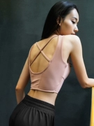 Yian tuyết tập thể dục cô gái kiểu vest thể thao chuyên nghiệp đồ lót thu thập sốc áo ngực yoga chạy - Đồ lót thể thao