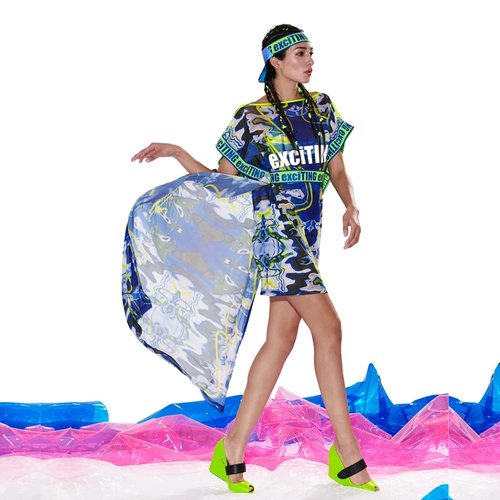 Летнее пляжное спортивное длинное дышащее платье, быстросохнущая эластичная юбка, средней длины