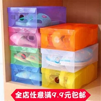 Пластиковая прозрачная коробка для хранения, ящик для хранения, обувь, простая система хранения