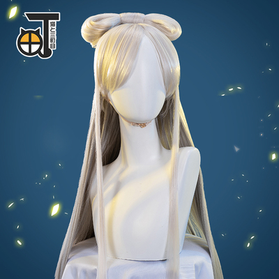 taobao agent [Mikamachi] The original God Ning Light Wig COS Women's original wig cosplay silver long hair