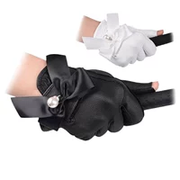 Номер Golf Gloves Женские двуручные гольф-открытые дышащие ткань Dew Fingers NL-18 Черная износостойкость сеть