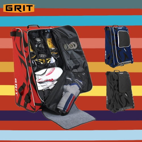 Новый хоккейный оборудование для хоккейного оборудования Grit HTFX/HYFX можно разделить, чтобы встать с защитной сумкой для хоккея с ротором.