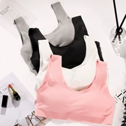 Đồ lót skinny nữ Nhật Bản quấn dưới ngực áo vest Không có vòng thép thể thao cotton ống top áo ngủ - Đồ lót thể thao