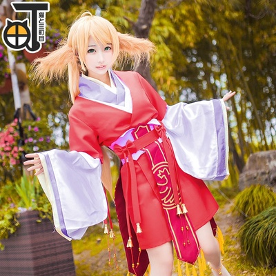 taobao agent [Mikamachi] Little Moma Cos clothing Taman Cos red red Susu cosplaid fox demon ancient style clothing female