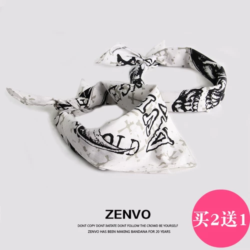 Zenvo Qi Band Heavy Metal Hip Hop Fang Turtles Tie Hard -House Dance Head Scarf Type Tets Mobility