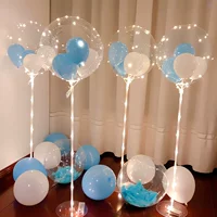 Креативный светящийся макет, украшение, синий воздушный шар, трубка