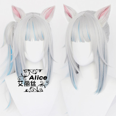 taobao agent Alice Hololive Gawrgura Kawi Gulaza's single ponytail new clothing cat shark