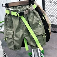 Летние тонкие детские штаны для мальчиков, шорты для отдыха, в корейском стиле, коллекция 2021