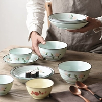 Чаша установите домашнее хозяйство два человека творческие японские стиль посуды костяные фарфоровые блюда, 2 человека, 4 человека комбинация еды простая китайская посуда
