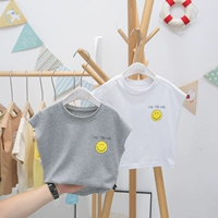 Детский жилет, летняя одежда, футболка, лонгслив, в западном стиле, коллекция 2021, в корейском стиле