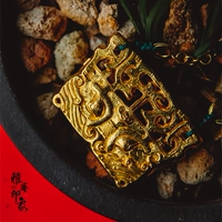 Yami Impression New Foot Gold Pure Gold Cake Gold Gold Нематериальное культурное наследие Лю Синдун Древнее антикварное
