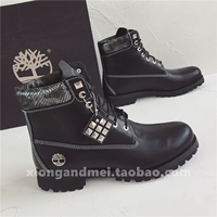 Американская покупка Timberland Limited Special Edition Черно -белый цвет Oreo Мужские водонепроницаемые кожаные ботинки Oreo