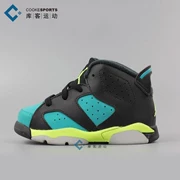 Kuko Sports Air Jordan 6 TD AJ6 Black Ice Green Giày trẻ em 645127-043 - Giày dép trẻ em / Giầy trẻ