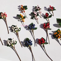 Mô phỏng Mini Berry Sắp xếp hoa Bàn trang trí Giáng sinh Chụp ảnh Trang trí Trang trí Hộp quà tặng Bao bì - Trang trí nội thất trang trí nhà cửa