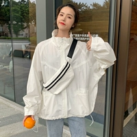 Тонкая одежда для защиты от солнца, летняя куртка, лонгслив, бейсбольный кардиган, форма, коллекция 2023, в корейском стиле, оверсайз