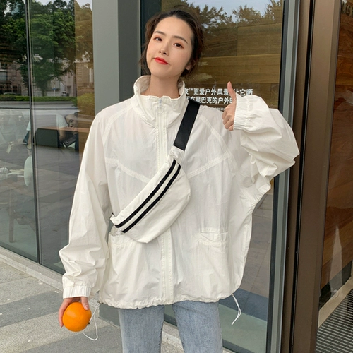 Тонкая одежда для защиты от солнца, летняя куртка, лонгслив, бейсбольный кардиган, форма, коллекция 2023, в корейском стиле, оверсайз