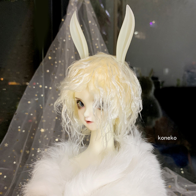 taobao agent [Free shipping over 58] BJD fake hairy hair SD doll wig gold/cheese color curly hair