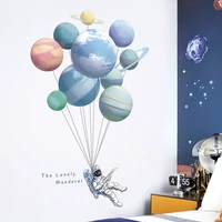 Креативный космонавт для детского сада, макет на стену, наклейка для детской комнаты, украшение для мальчиков, настенные наклейки
