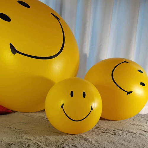 Смех в Faceball Super Ball Ball Ball Ball Pvc Пластиковый баллон распределил шарики мяч для шарика Smile Smile Smile Smile Twoin Ball Road