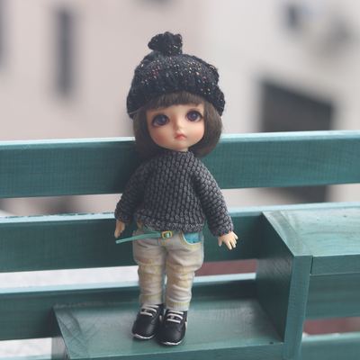 taobao agent [Tide very much] BJD top 8 minutes 6 points LATI littering fabric OB11 baby sweater sweater