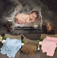 Детский реквизит подходит для фотосессий для новорожденных, кофейное одеяло
